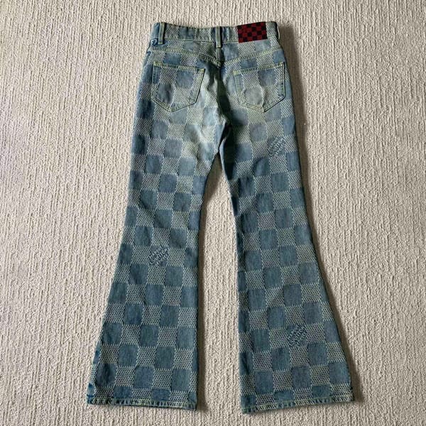 超希少！ルイヴィトン パロディ ダミエデニムシックジャケット パンツ 上下 セット 1AFHU4